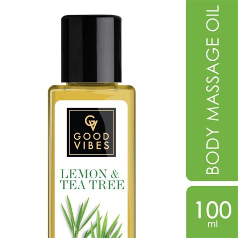 Good Vibes Lemon And Tea Tree Body Massage Oil 100 Ml