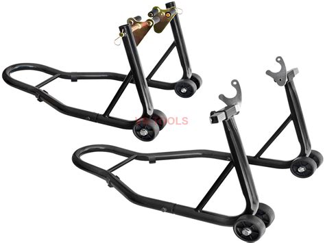 Motorcycle Front Rear Swingarm Spools Lift Stands Jack Service