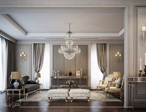 Neo Classic Living Room On Behance