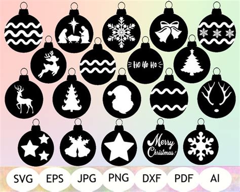Christmas Ornaments SVG Christmas Decoration SVG Christmas | Etsy
