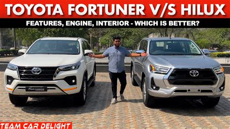 Toyota Hilux Vs Fortuner Detailed Comparison Price Interior