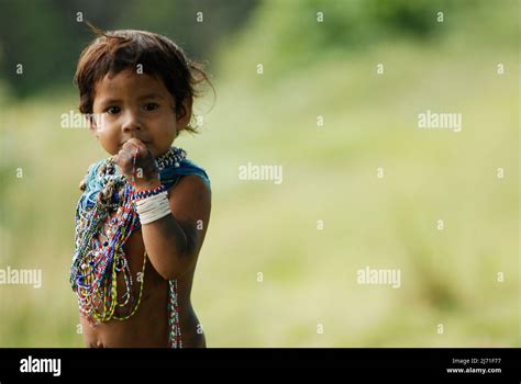 Niño Indio De La Tribu Asurini En La Amazonía Brasileña Río Xingu