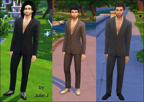 Gettowork Male Suit Edited Sims 4 Male Clothes