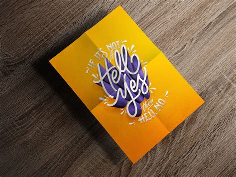 Free prime flyer mockup psd. Free Folded Paper A4 Size Flyer / Poster Mockup PSD ...