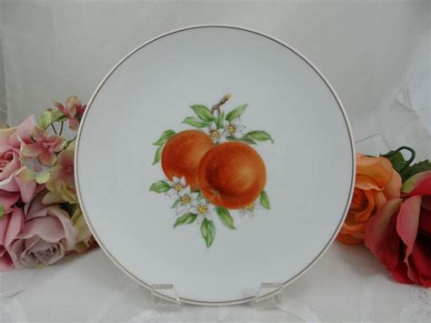 1960s Hutschenreuther Fruit Salad Plate Peach Lovely Second Wind
