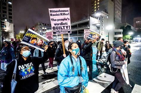 Kyle Rittenhouse Verdict Sees Protests In Kenosha New York And Portland The Washington Post