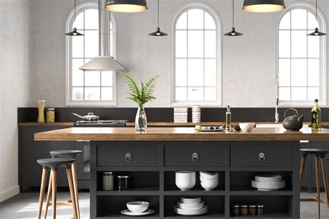 Kitchen with dark wood cabinetry. Kitchen Island Bench Designs, Ideas & Layouts | Better ...