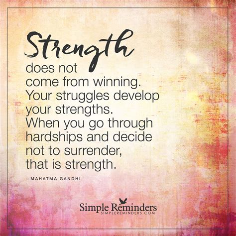 Strength Does Not Come From Winning Strength Does Not Come From Winning