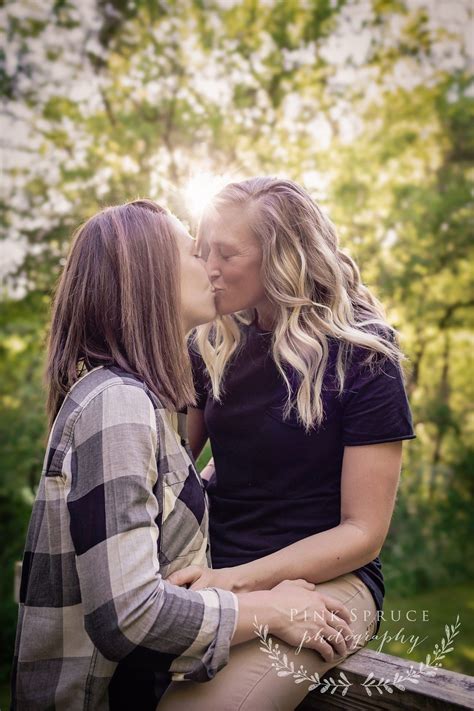norskedalen engagement session coon valley wi pink spruce photography cute lesbian couples