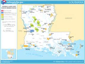 Map Of Louisiana Map Federal Lands And Indian Reservations