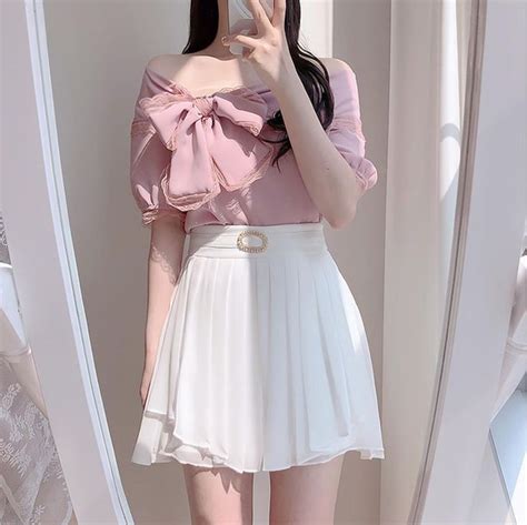 girly simple clothes aesthetic mini dress with sleeves fashion outfits fashion