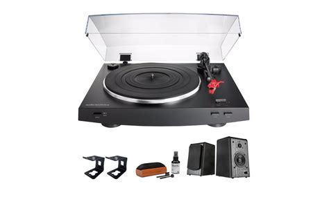 Audio Technica At Lp3bk Fully Automatic Belt Drive Stereo Turntable Kit