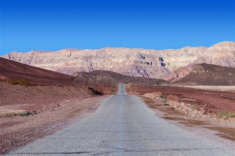 Empty Desert Road Stock Photo Image Of Long Rock Landscape 83813390