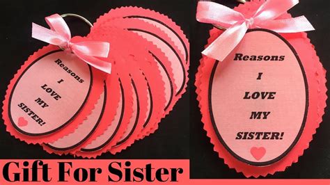 Birthday gifts for brother handmade. Gift For Sister | Reasons I Love My Sister | Sister ...