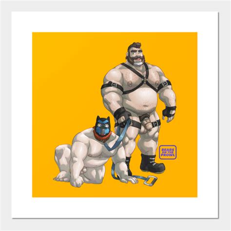 nsfw pup play bears on the prowl gay bears posters and art prints teepublic