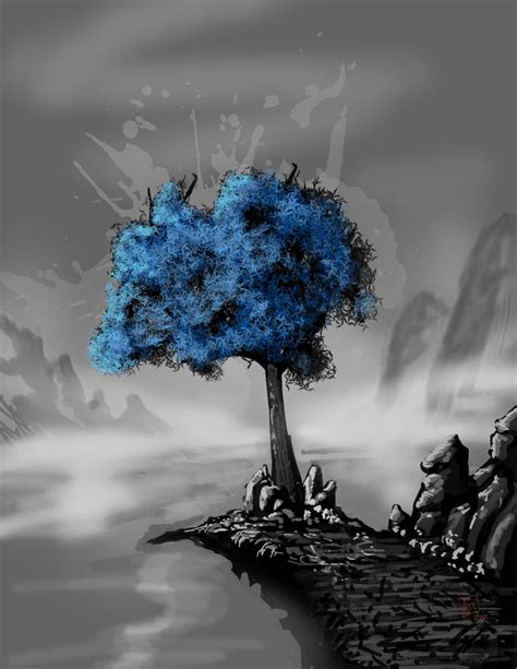 Blue Tree By Scorpionmonkey On Deviantart