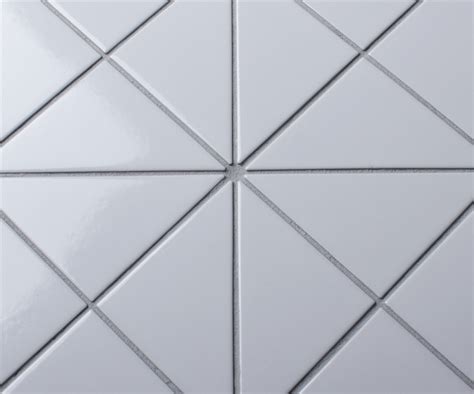 4 Cross Junction Glossy White Triangle Tile For Wall Design Ant Tile