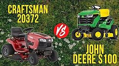 Craftsman 20372 vs John Deere S100 Riding Mower: Which One Is Best?