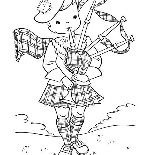 Scotland Coloring Coloring Pages