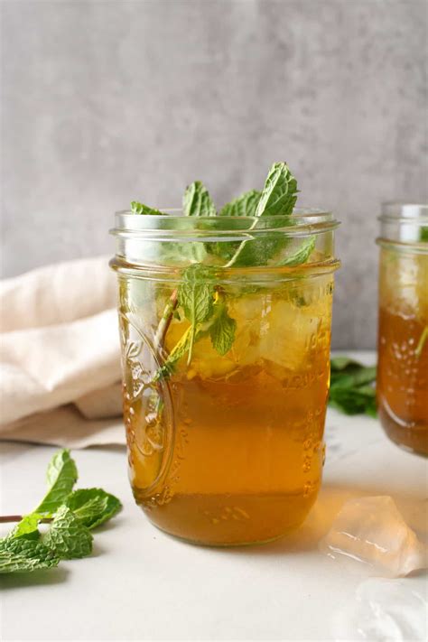 Iced Mint Green Tea - The Midwest Kitchen Blog