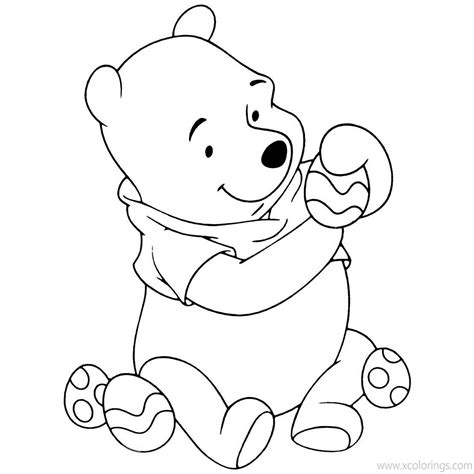 Disney Winnie The Pooh Easter Coloring Pages Xcolorings