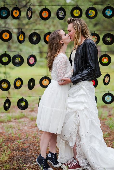 Lesbian Rock N Roll Wedding Katie Corinne Photographys