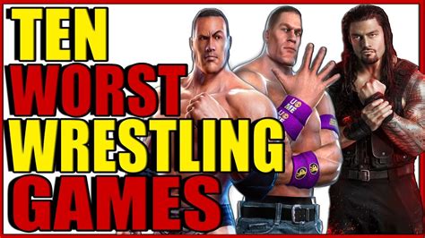 10 Worst Wwe Wrestling Games Youtube