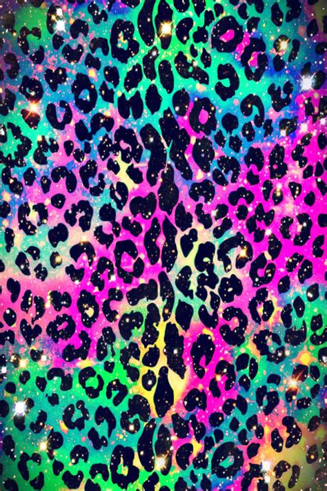 Neon Leopard Print Galaxy Wallpaper Leopard Print Wallpaper Leopard