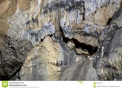 Caves And Cave Formations In The Canyon Of The River Next