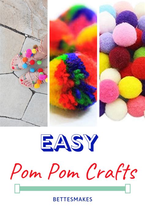 Easy Crafts Using Pom Poms Bettes Makes
