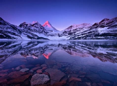 The Crystal Clear Lake Magog In Mt Assiniboine Provincial Park British