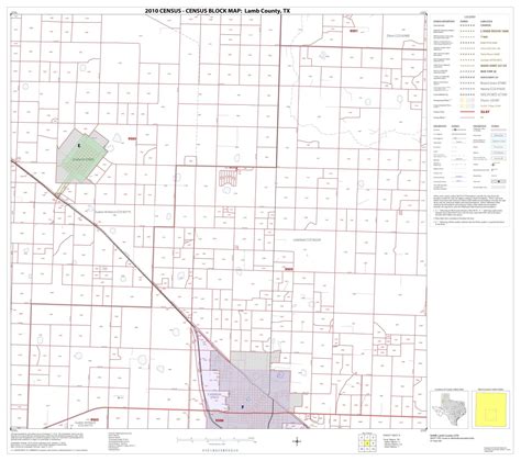 2010 Census County Block Map Lamb County Block 8 The