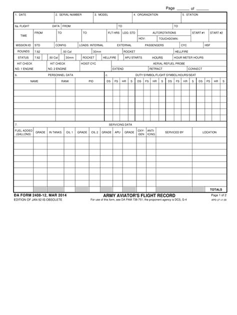 Da Form 2408 12 Fillable Printable Forms Free Online