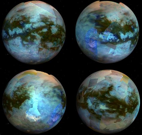Titan Moon Surface Map