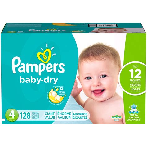 Pampers Baby Dry Diapers Size 4 128 Count Baby Baby