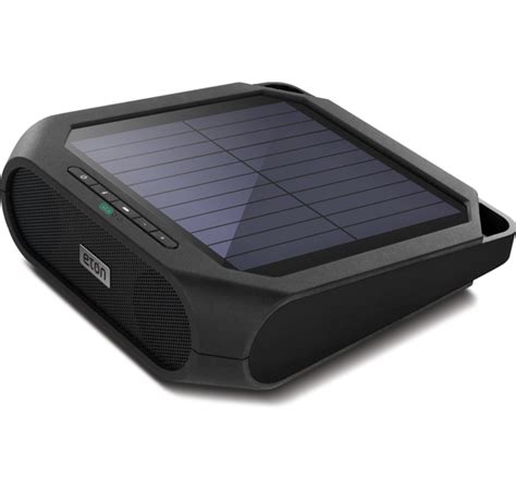 Eton Rugged Rukus All Terrain Portable Solar Wireless Sound System Black