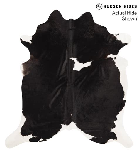 Black And White Large Brazilian Cowhide Rug 65h X 52w 65180 By Hu
