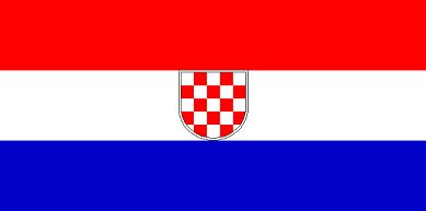 À l'origine, le drapeau du royaume de croatie était un simple damier de 4 cases sur 6 cases. Drapeau de la Croatie