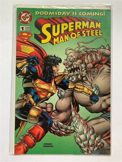 Superman Man Of Steel Dc Comic Doomsday Is Coming Kenner Etsy