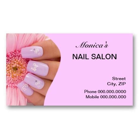 Pin On Customized Nail Salon Business Cards