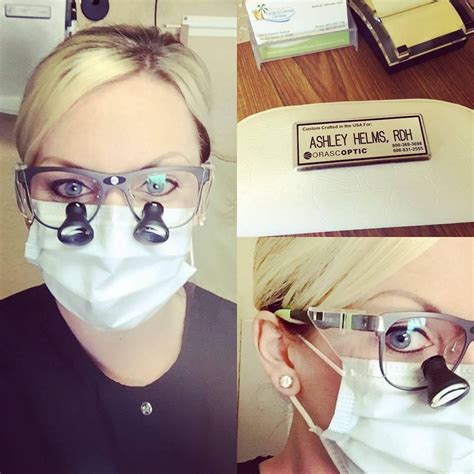 Ashley Helms Rdh Proudly Showing Off Her Orascoptic Loupes Thanks