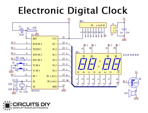 Simple Digital Clock Circuit Diagram Search Count