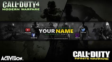 Infinite Vs Modern Youtube Channel Banner Template Madmoneybanks