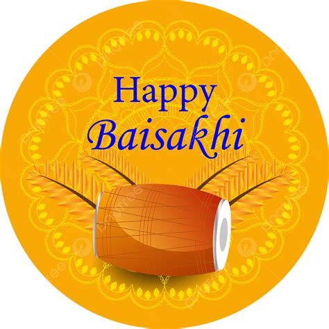 Happy Baisakhi Vector Hd Png Images Happy Baisakhi Design And
