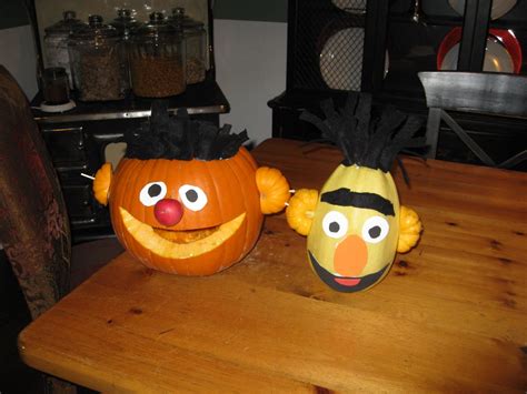 Ernie And Bert Pumpkin And Spaghetti Squashmini Pumpkins Used For