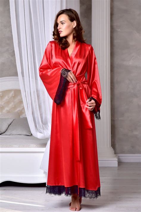 Review Of Red And Black Satin Robe Ideas Ibikinicyou