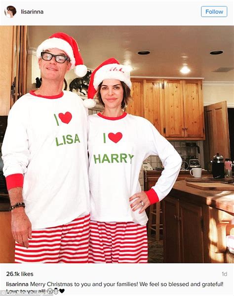 Lisa Rinna Poses In Christmas Pajamas With Hubby Harry Hamlin Daily