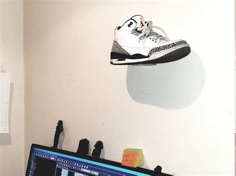 Floating Shoe Wall Mount Sneaker Collection Display Kicks On Etsy