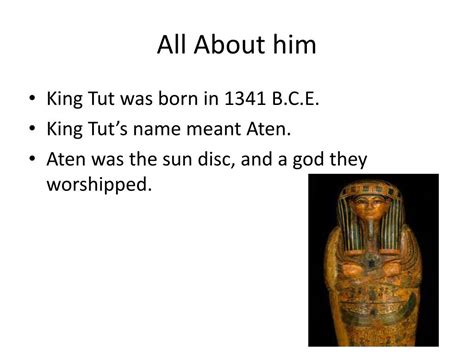 Ppt King Tutankhamun Powerpoint Presentation Free Download Id5324411