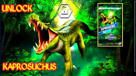 Unlocked Kaprosuchus Pack Jurassic World The Game Youtube